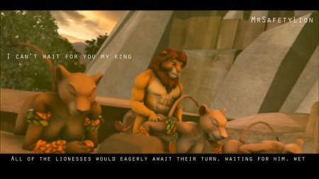 Симба вырос и теперь жарит всех баб в прайде